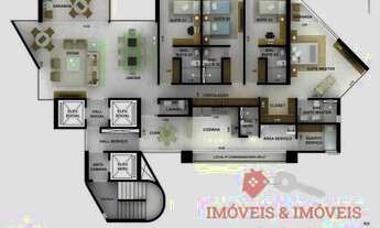 Imagem 3: Apartamento para Venda em Natal, Petrópolis, 4 dormitórios, 4 suítes, 5 banheiros, 3 vaga