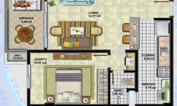 Imagem 5: Apartamento para aluguel com 50 metros quadrados com 1 quarto em Ondina - Salvador - Bahia