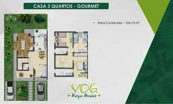 Imagem 3: Lançamento Casa Duplex 3 Quartos (sendo 3 Suítes) Vog Parque Premier