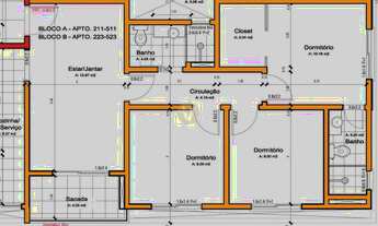 Imagem 2: Apartamento 3 dormitórios com 1 suíte com closet, sacada e vaga de garagem
