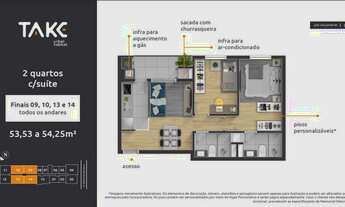 Imagem 5: Apartamento para venda possui 51 metros quadrados com 2 quartos em Centro - Curitiba - PR