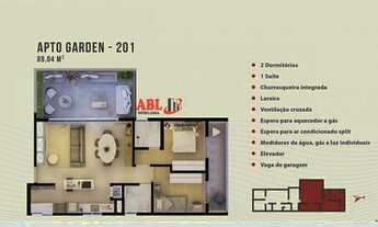 Imagem 5: Apartamento com Churrasqueira e Lareira no Dom Feliciano Gravataí-RS - 2094