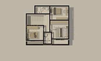 Imagem 4: Sobrado Duplex 75,97 m², 3 Quartos 1 Suíte, 2 vagas, a venda R$ 425.000,00 - Xaxim, Curiti