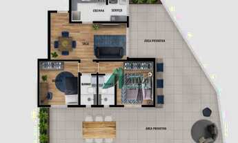 Imagem: Apartamento Garden à venda, 134 m² por