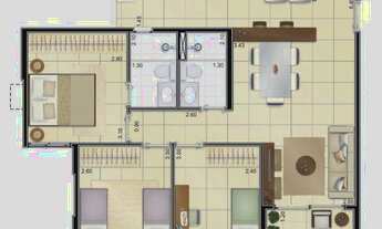 Imagem 4: Apt3q suite caxangá Torres do Mirante clube lazer