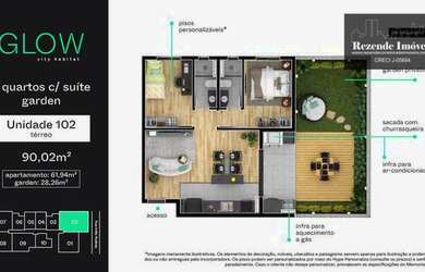 Imagem 6: Cobertura com 3 dormitórios à venda, 81 m² por R$ 639.900,00 - Novo Mundo - Curitiba/PR