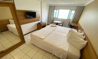 Imagem 6: Flat quarto e sala frente para o Mar