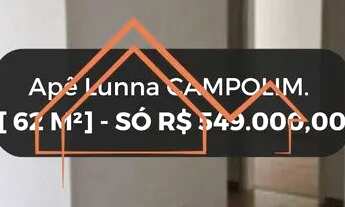 Imagem 4: Apartamento Lunna Só R$ 549 Mil. Campolim. Preço Baixo pra Vender Rápido. 2 Dorms, 1 Suíte