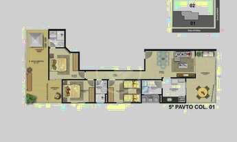 Imagem 4: Apartamento com 3 quartos à venda na Praia do Morro - Guarapari/ES codigo: 87514