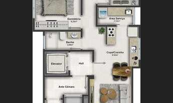 Imagem 7: Apartamento com 3 dormitórios à venda por R$ 912.485,00 - Meia Praia - Itapema/SC