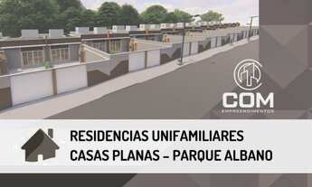 Imagem: Casas planas novas no parque Albano na Caucaia