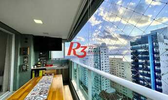 Imagem 3: Apartamento para venda possui 94 metros quadrados com 2 quartos em Ponta da Praia - Santos