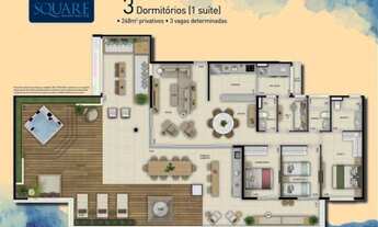 Imagem 7: Cobertura Penthouse-3 Dormitórios (1 Suite), Centro, Bertioga/SP. Alto Padrão-Frente Praia