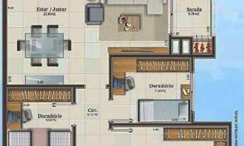 Imagem 2: COCAL DO SUL - Apartamento Padrão - JARDIM ITALIA