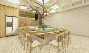 Imagem 2: Apartamento com 2 dormitórios à venda, 77 m² por R$ 450.000 - Canto do Forte - Praia Grand