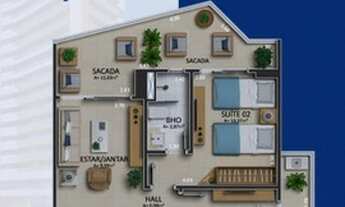 Imagem 3: Felicita, Studio, ap de 2/4 e 3/4 na Batista Campos, Oportunidade!!!