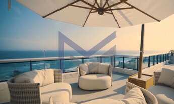 Imagem 4: Cobertura cinematográfica frontal mar no Cond. mais exclusivo da orla da praia da Barra