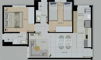 Imagem 2: Apartamento à venda, 2 quartos, 1 suíte, 2 vagas, Havaí - Belo Horizonte/MG
