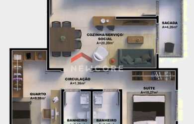 Imagem 6: Apartamento em Rua Orlando João da Rosa - Nova Palhoça - Palhoça/SC