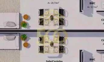 Imagem 5: Residencial Casa Geminada - Venda - 60,04 (M²) de Área Total - de Área Privativa - R$:380