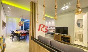 Imagem 4: Apartamento com 3 dormitórios, frente/mar, à venda, 143 m² - Itararé - São Vicente/SP