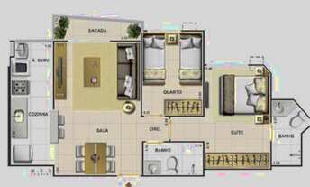 Imagem 7: Apartamento para venda possui 52 metros quadrados com 2 quartos em Cordovil - Rio de Janei
