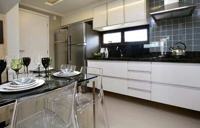 Imagem 6: Um apartamento com PLANTA DIFERENCIADA, 123 m², 3 suítes, sala "boca larga", gab