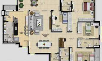 Imagem 6: Apartamento para venda possui 98 metros quadrados com 3 quartos em Mata da Praia - Vitória