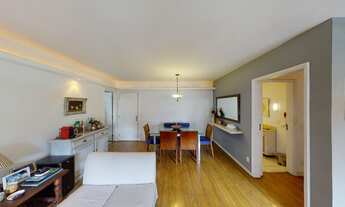 Imagem 5: Apartamento reformado a venda, 110m², 2 quartos sendo 1 suíte. Sala ampliada com quarto re