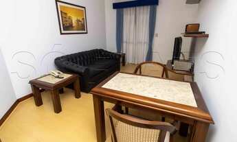 Imagem 3: Flat no Itaim Bibi para Locação 1x dormitório 45m², sem fiador com lavanderia coletiva, s