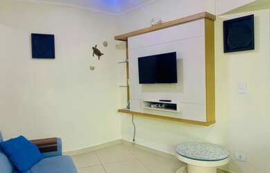 Imagem 2: Apartamento com 2 dormitórios para alugar, 78 m² por R$ 2.500,00/mês - Tupi - Praia Grande