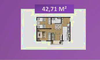 Imagem 2: Apartamento com 2 dormitórios à venda, 42 m² por R$ 189.000,00 - Jabaquara - Santos/SP