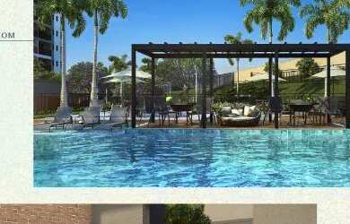 Imagem 3: Condominio Zenith Club Apartamentos com 2 quartos sendo 1 suíte, com varanda goumert