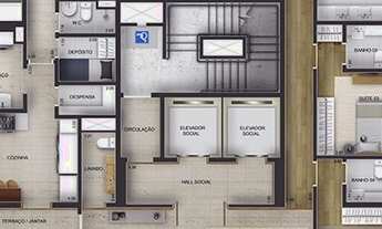 Imagem 3: Apartamento para venda tem 303 metros quadrados com 4 quartos