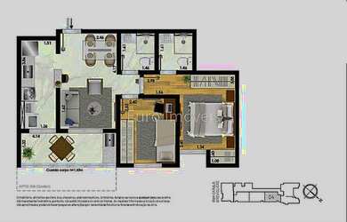Imagem 4: Ref.: 2025 - Apart. 2 qtos - Santa Catarina