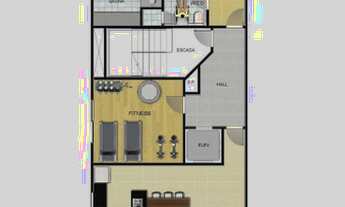 Imagem 3: Apartamento para venda possui 42 metros quadrados com 2 quartos em Centro - Guarapari - ES