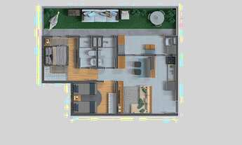 Imagem 7: Apartamento a venda em Hortolândia com 2 quartos sendo um suíte e varanda gourmet