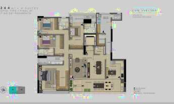 Imagem 3: Reserva Parque Areiao, setor Marista, Apartamento, 4 suites, 244m2, ao lado da PF, frente