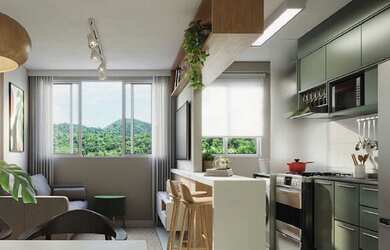 Imagem 2: Apartamento para venda possui 44 metros quadrados com 2 quartos