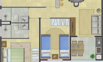 Imagem 3: Apartamento para Venda em Suzano, Parque Santa Rosa, 2 dormitórios, 1 suíte, 1 banheiro, 1