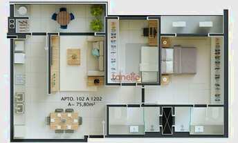 Imagem 3: Apartamento com 2 dormitórios à venda, 84 m² por R$ 482.391,66 - Cidade Universitária Pedr