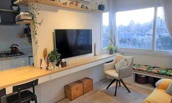 Imagem 1: Apartamento à venda com 49m², 1 suíte, 1 lavabo, 1 vaga, semimobiliado. Santana - Porto Al