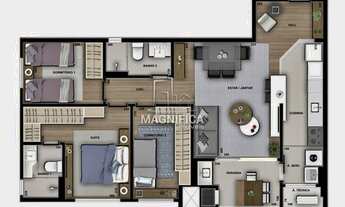 Imagem 5: APARTAMENTO com 3 dormitórios à venda por R$ 825.461,00 no bairro Cristo Rei - CURITIBA