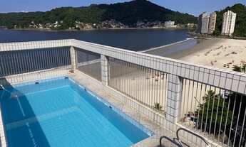 Imagem 2: Vende-se espetacular COBERTURA DUPLEX, linda vista mar, 3 vagas, piscina, São Vicente-SP