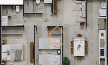 Imagem 2: Apartamento com 2 dormitórios à venda, 65 m² por R$ 358.000 - Boa Vista - Pouso Alegre/MG