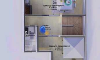Imagem 5: Sobrado / Triplex, 130m², 3 quartos (1 suíte), 2 terraços (1 c/ Churrasqueira.), Uberaba