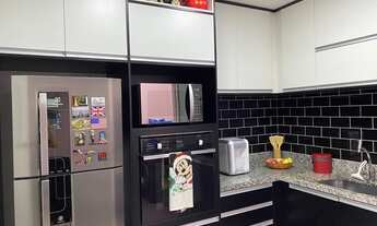 Imagem 6: Sobr condomínio fechado na Chácara Mafalda com3 dorm 1 suíte com sacada banheiro sala lava