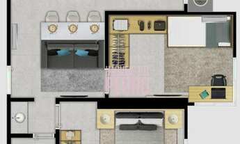 Imagem 3: Apartamento com 2 dormitórios à venda com 50 m² por R$ 333.000 - Praia de Itaparica - Vila