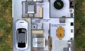 Imagem 3: S-Casa moderna a venda de 03 Dormitórios 01 Suíte com Jacuzzi no Vale Verde -Palhoça-SC