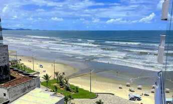 Imagem 2: Frente mar mobiliado com sacada gourmet fechada com vidro, lazer completo e recém entregue